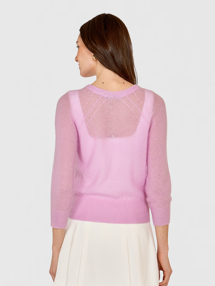 Autumn Cashmere Lightweight Blouson Sleeve Raglan Crew