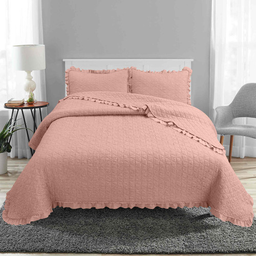avanti linens Charlotte Mauve Quilt Set