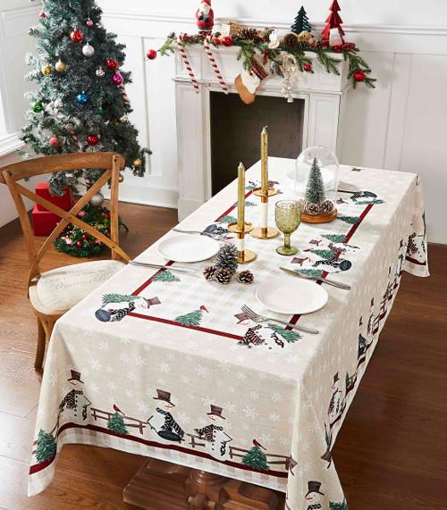 avanti linens Country Snowman Table Linens