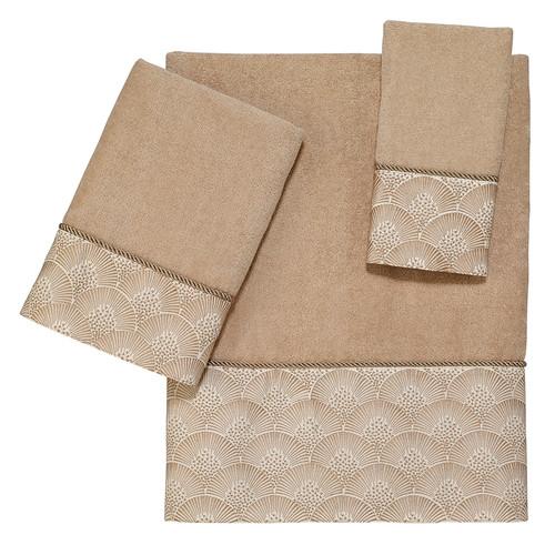 avanti linens Deco Shell Towel Collection Rattan