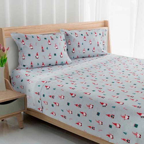 avanti linens Gnome Sweet Gnome Flannel Sheet Set