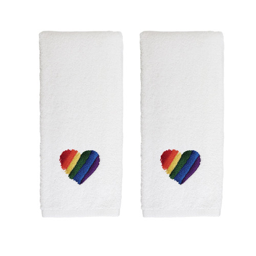 avanti linens Heart Hand Towel 2 Pack