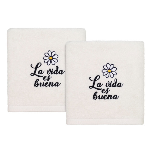 avanti linens La Vida es Buena Hand Towel 2 Pack