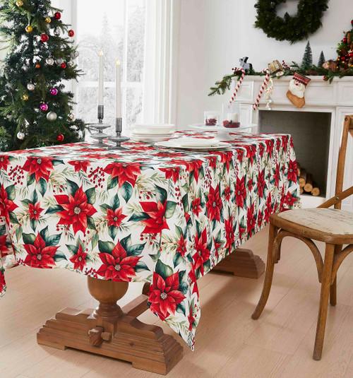avanti linens Poinsettia Table Linens