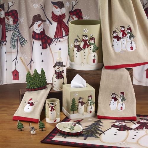 avanti linens Snowmen Gathering