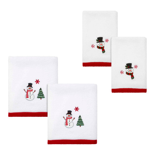 avanti linens Winter Snowman Towel Collection