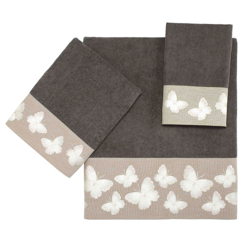 avanti linens Yara Towel Collection Granite