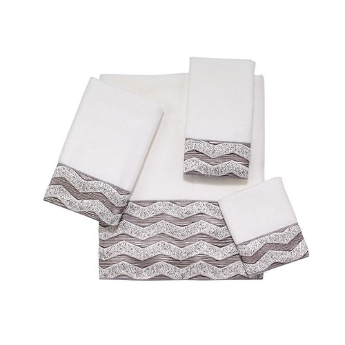 avanti linens Chevron Galaxy Towel Collection White