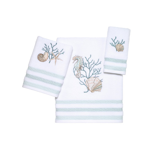 avanti linens Coastal Terrazzo Towel Collection White