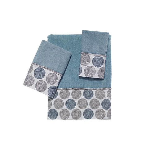 avanti linens Dotted Circles Towel Collection Mineral