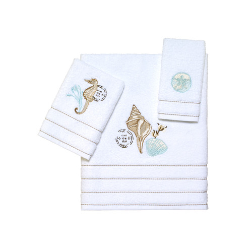 avanti linens Farmhouse Shell Towel Collection White