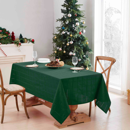 avanti linens Izod Chadwick Forest Green Table Linens