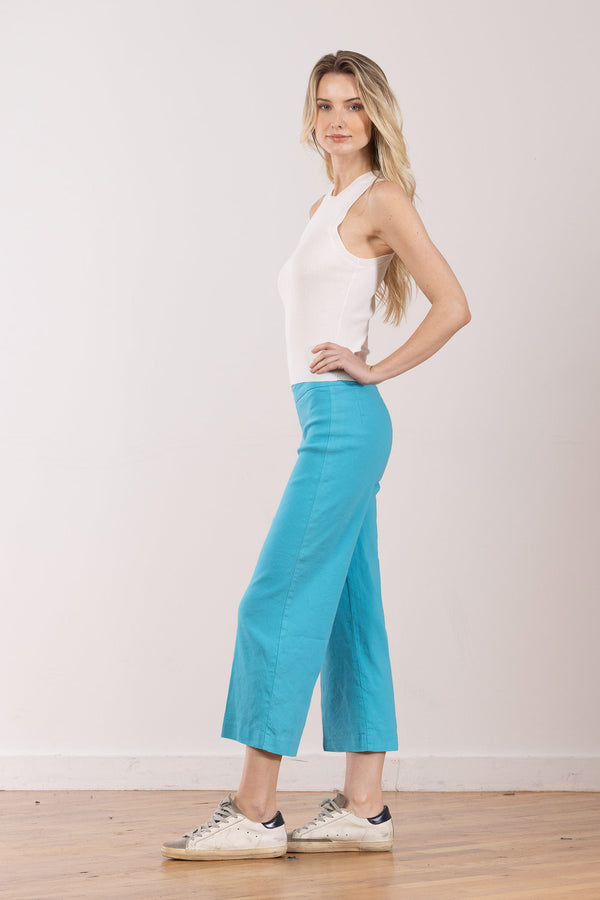 Avenue Montaigne ALEX Linen Aqua