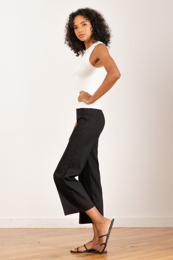 Avenue Montaigne ALEX Linen Black