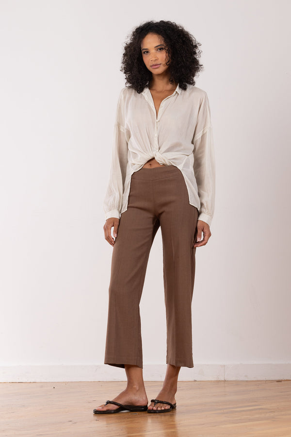 avenue montaigne ALEX Linen Cognac