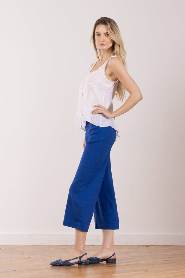 Avenue Montaigne ALEX Linen Electric Blue