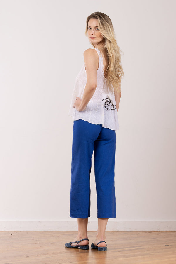 Avenue Montaigne ALEX Linen Electric Blue