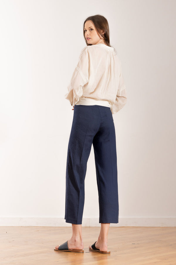 Avenue Montaigne ALEX Linen Navy