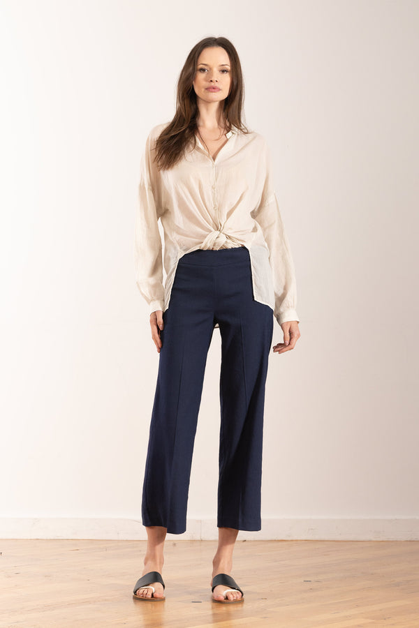 avenue montaigne ALEX Linen Navy