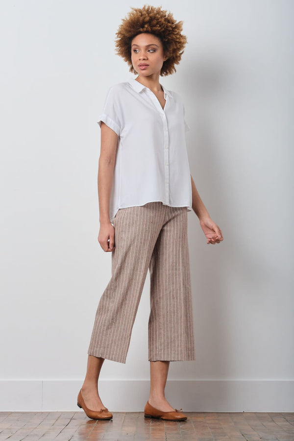 avenue montaigne ALEX Linen Pinstripes