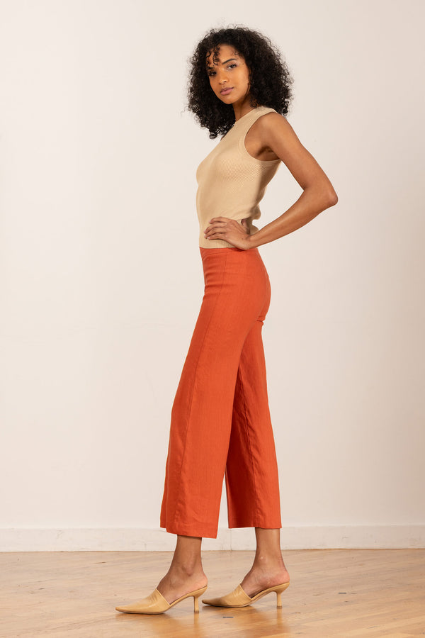 Avenue Montaigne ALEX Linen Saffron