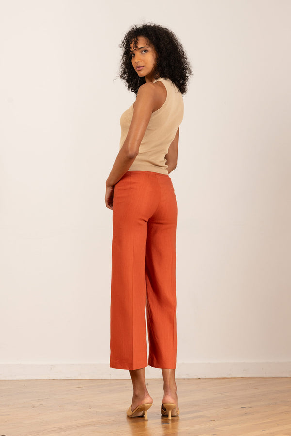 Avenue Montaigne ALEX Linen Saffron