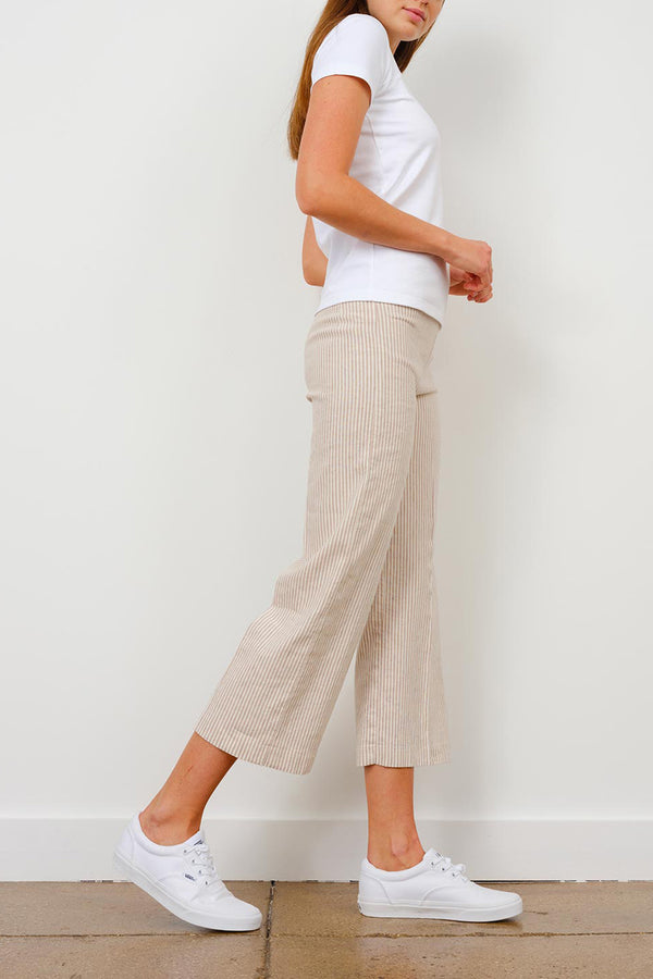 Avenue Montaigne ALEX Linen Stripes Beige