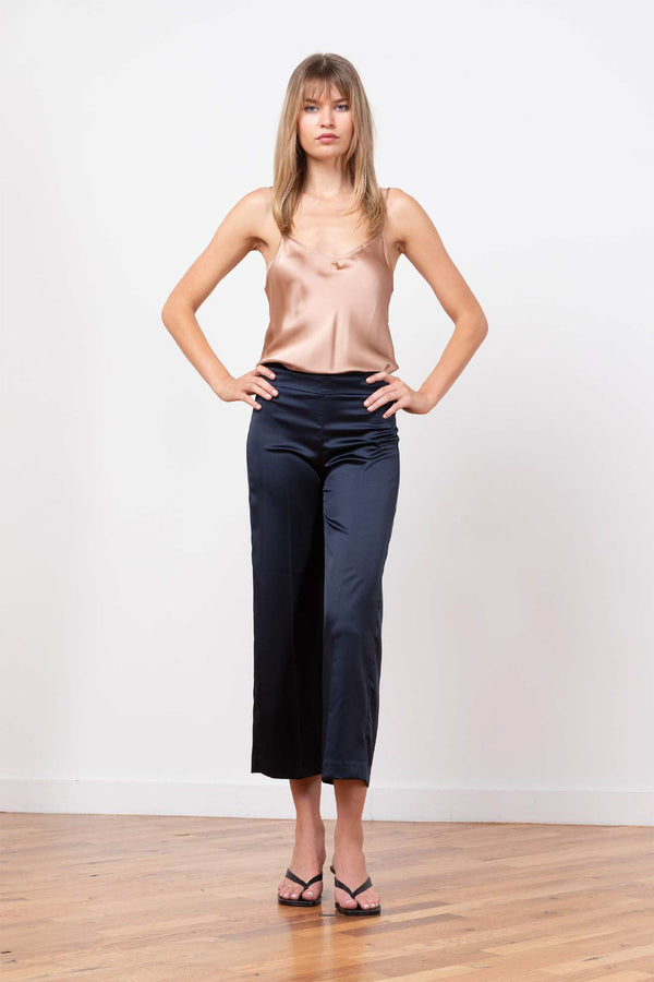 avenue montaigne ALEX Satin Navy