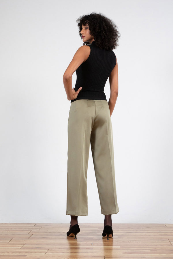 Avenue Montaigne ALEX Satin Olive Green