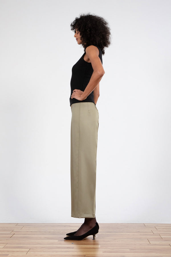 Avenue Montaigne ALEX Satin Olive Green