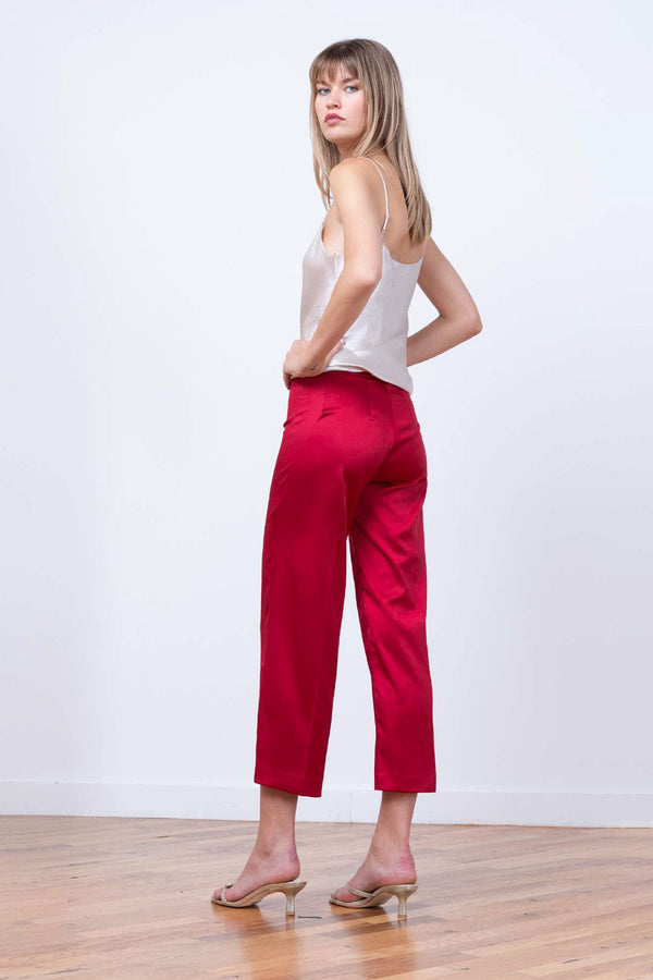 Avenue Montaigne ALEX Satin Red