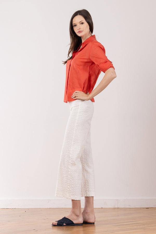 Avenue Montaigne ALEX Seersucker White