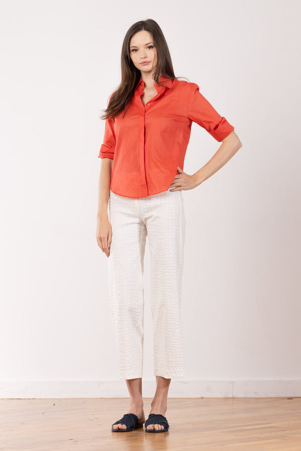 avenue montaigne ALEX Seersucker White