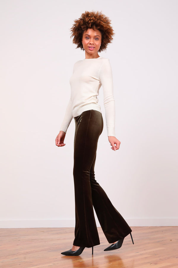 Avenue Montaigne BELLINI Velvet Olive Green