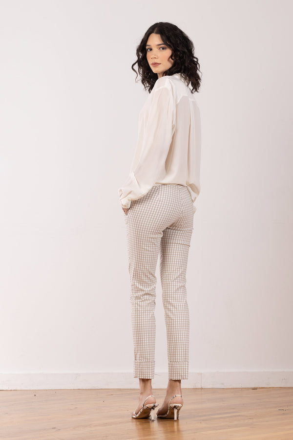 Avenue Montaigne BEN Check Beige