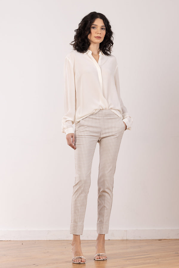 avenue montaigne BEN Check Beige