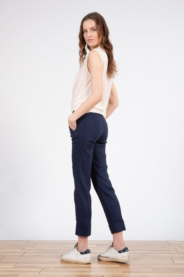 Avenue Montaigne BEN Linen Navy
