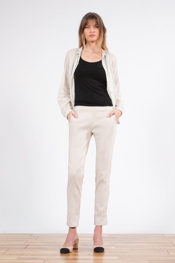 avenue montaigne BEN Linen Oatmeal