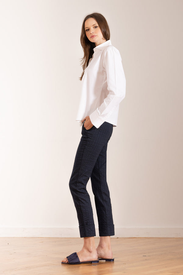 Avenue Montaigne BEN Seersucker Navy