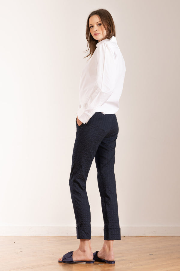 Avenue Montaigne BEN Seersucker Navy