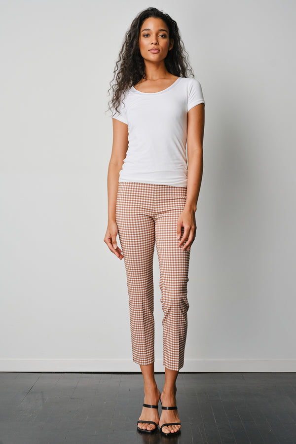 avenue montaigne BRIGITTE Check Cognac