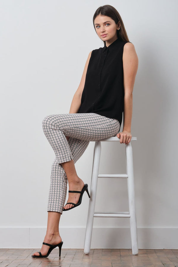 Avenue Montaigne BRIGITTE Houndstooth Blush