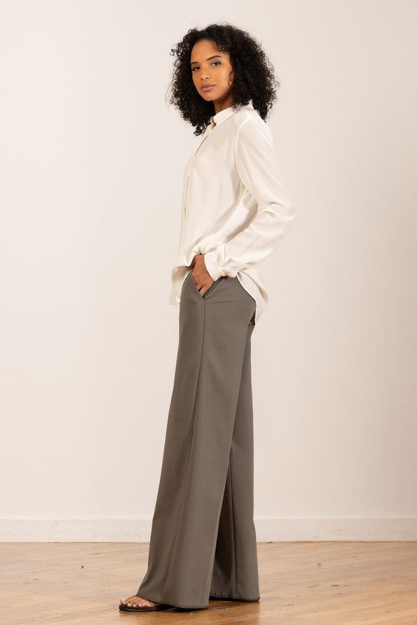 avenue montaigne CARLA Cotton Olive Green