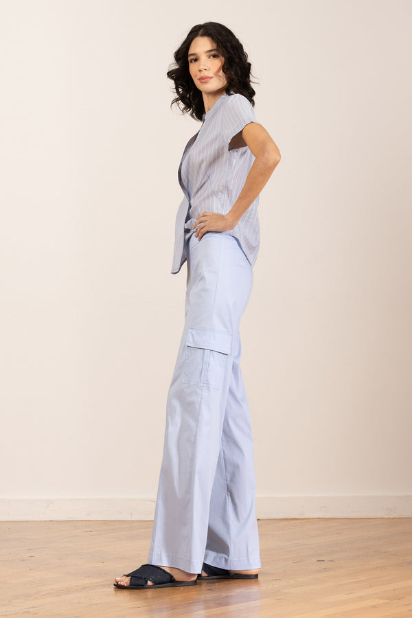 Avenue Montaigne ECLIPSE Poplin Celeste