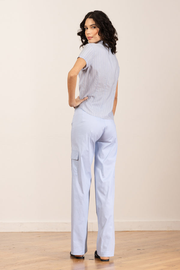 Avenue Montaigne ECLIPSE Poplin Celeste