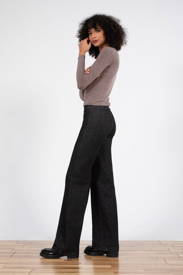 Avenue Montaigne FLAVIA Black Denim