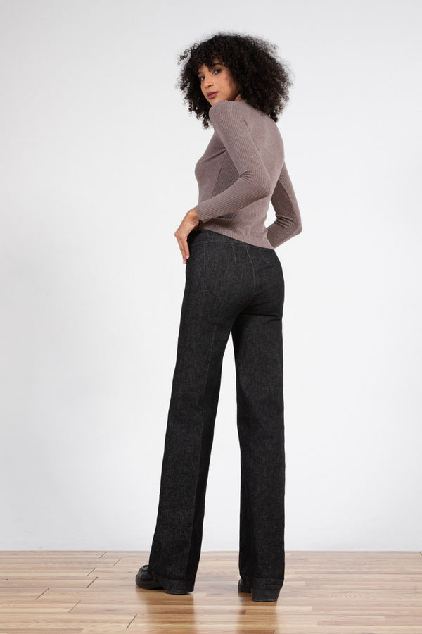 Avenue Montaigne FLAVIA Black Denim