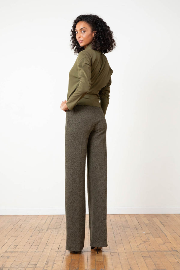 Avenue Montaigne FLAVIA Boucle Olive Green