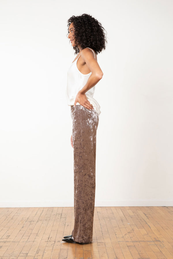 Avenue Montaigne FLAVIA Crushed Velvet Silver