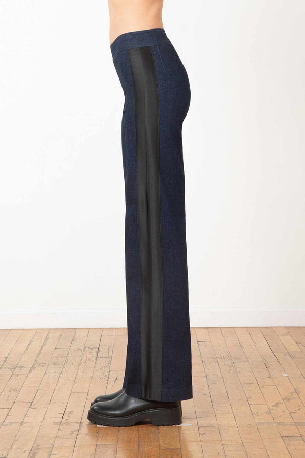 Avenue Montaigne FLAVIA Dark Denim With Satin Band